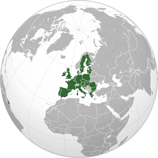 European Union orthographic projection.svg